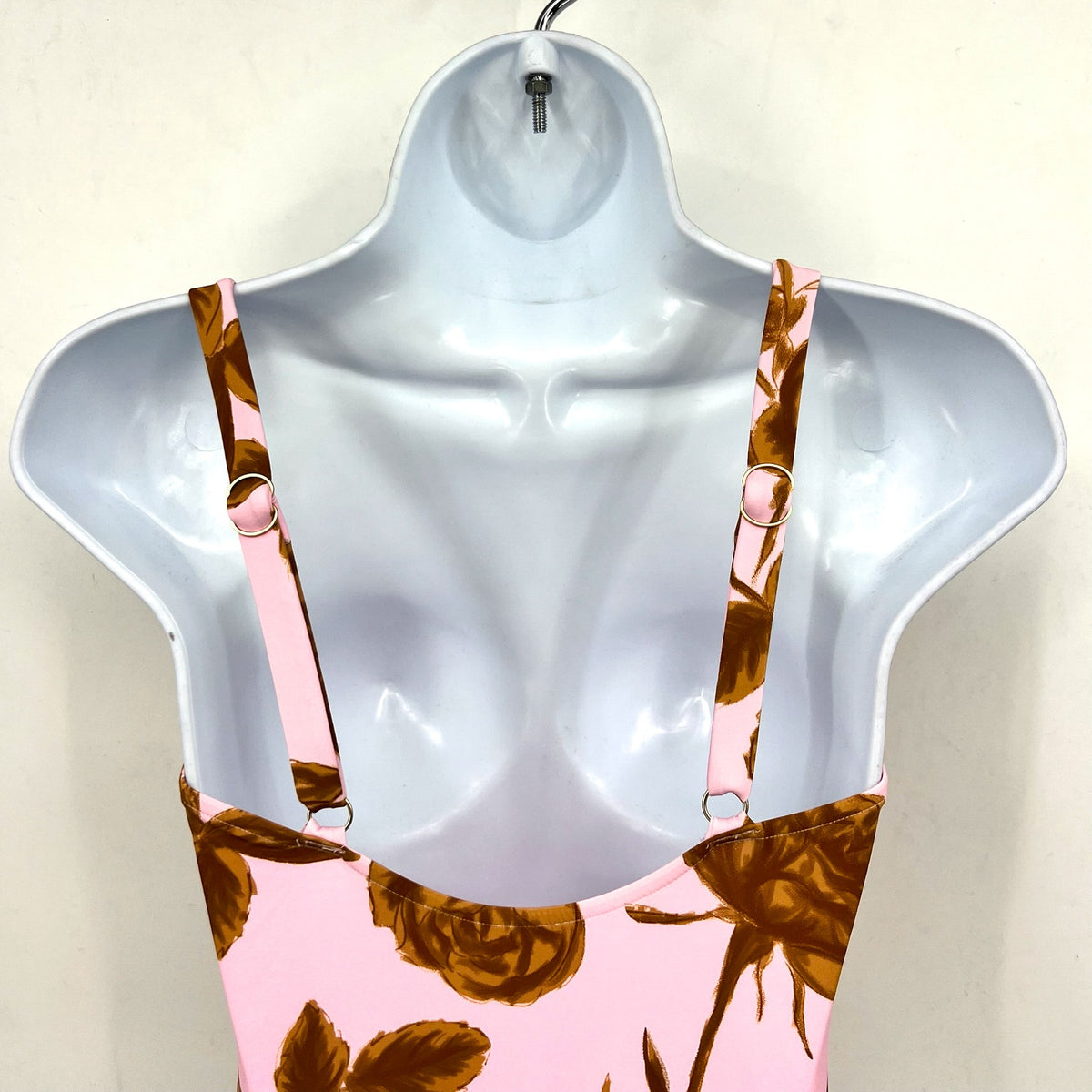 SEAFOLLY Rococo Underwire One Piece Swimsuit Size 8 Pink Blossom Ruched NWT