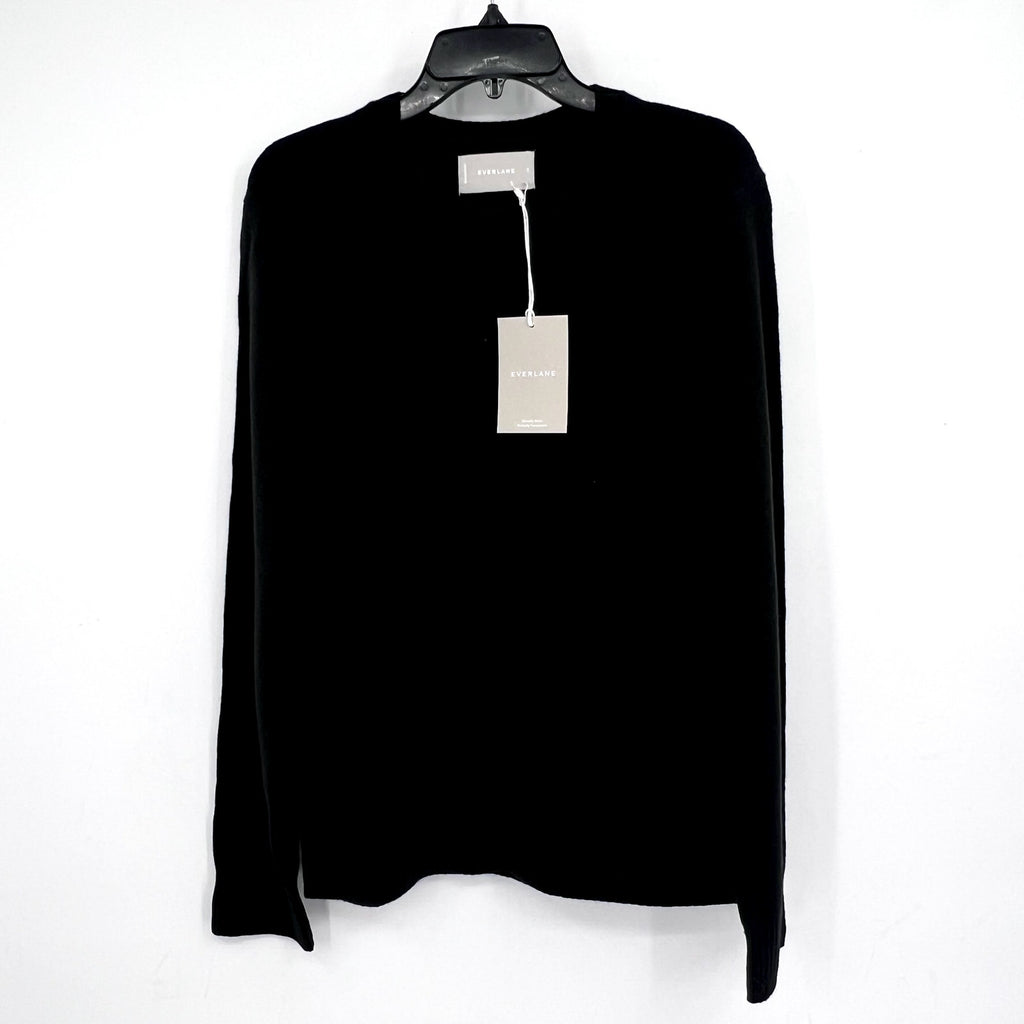 EVERLANE Men's Premium Merino Wool Sweater Small Black Crew Neck NWT
