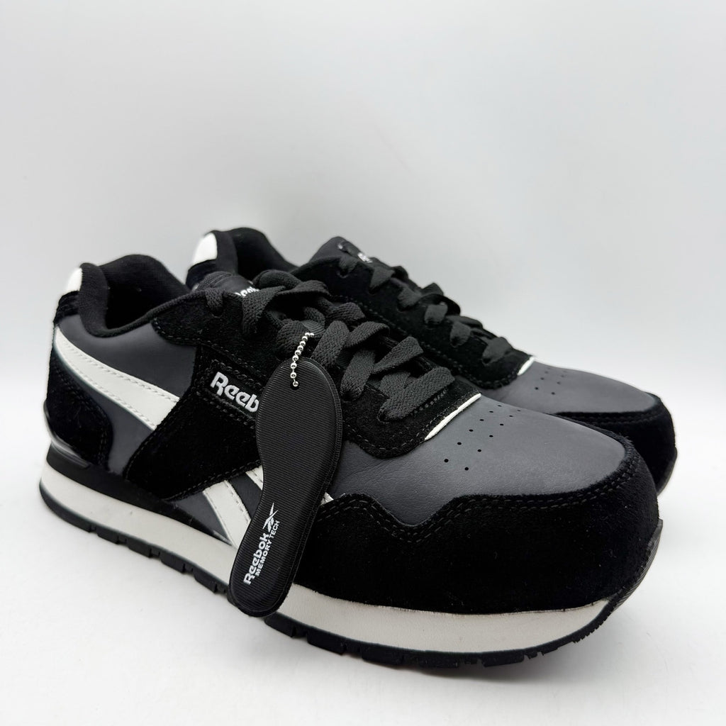 Reebok Womens Harman Work Sneakers Size 7 Wide Black EH Composite Toe SR NIB