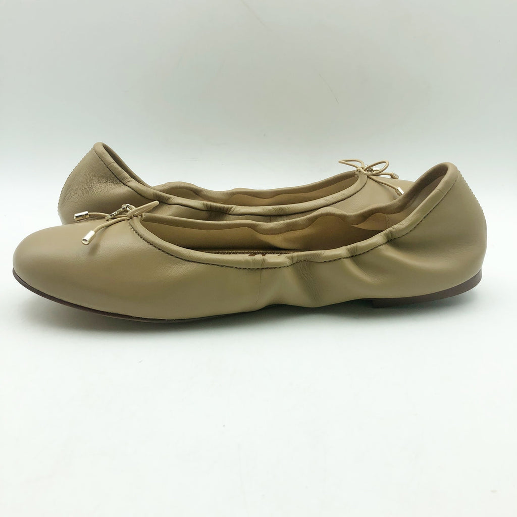 Sam Edelman Womens Felicia Cushioned Ballet Flats US 9 Beige Leather NIB