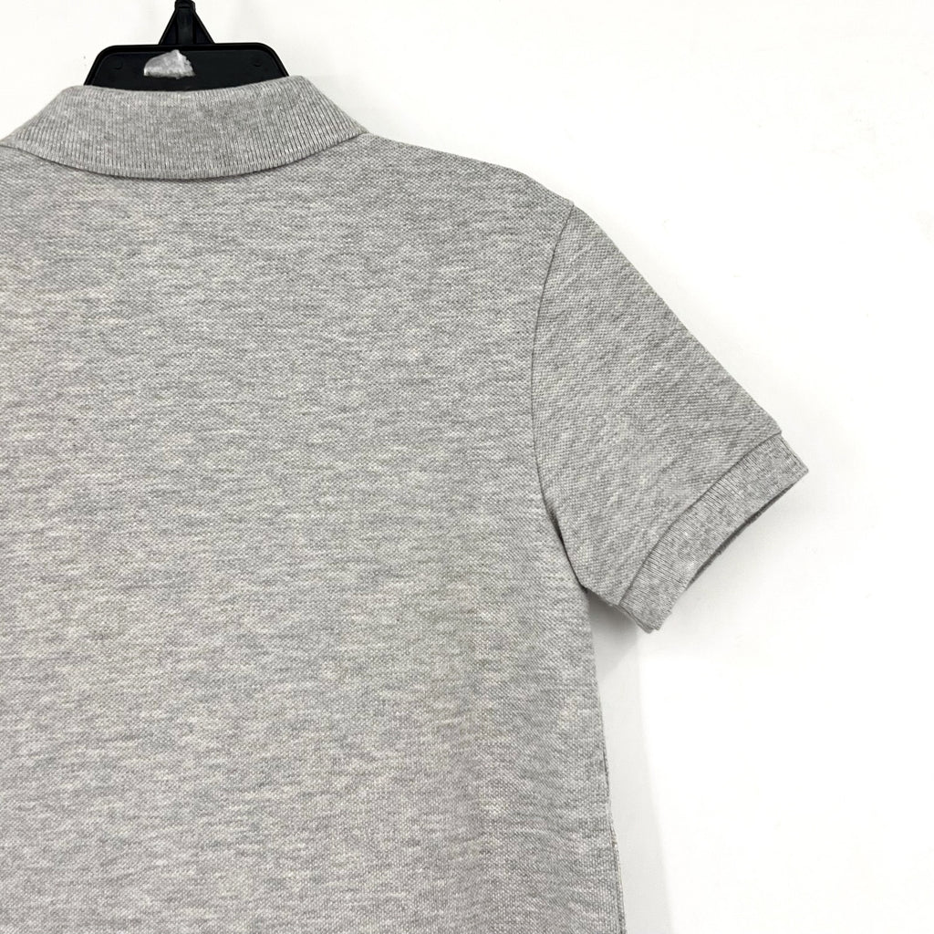 LACOSTE Kids Short Sleeve Classic Pique Polo Shirt SIZE 5 Grey NWT