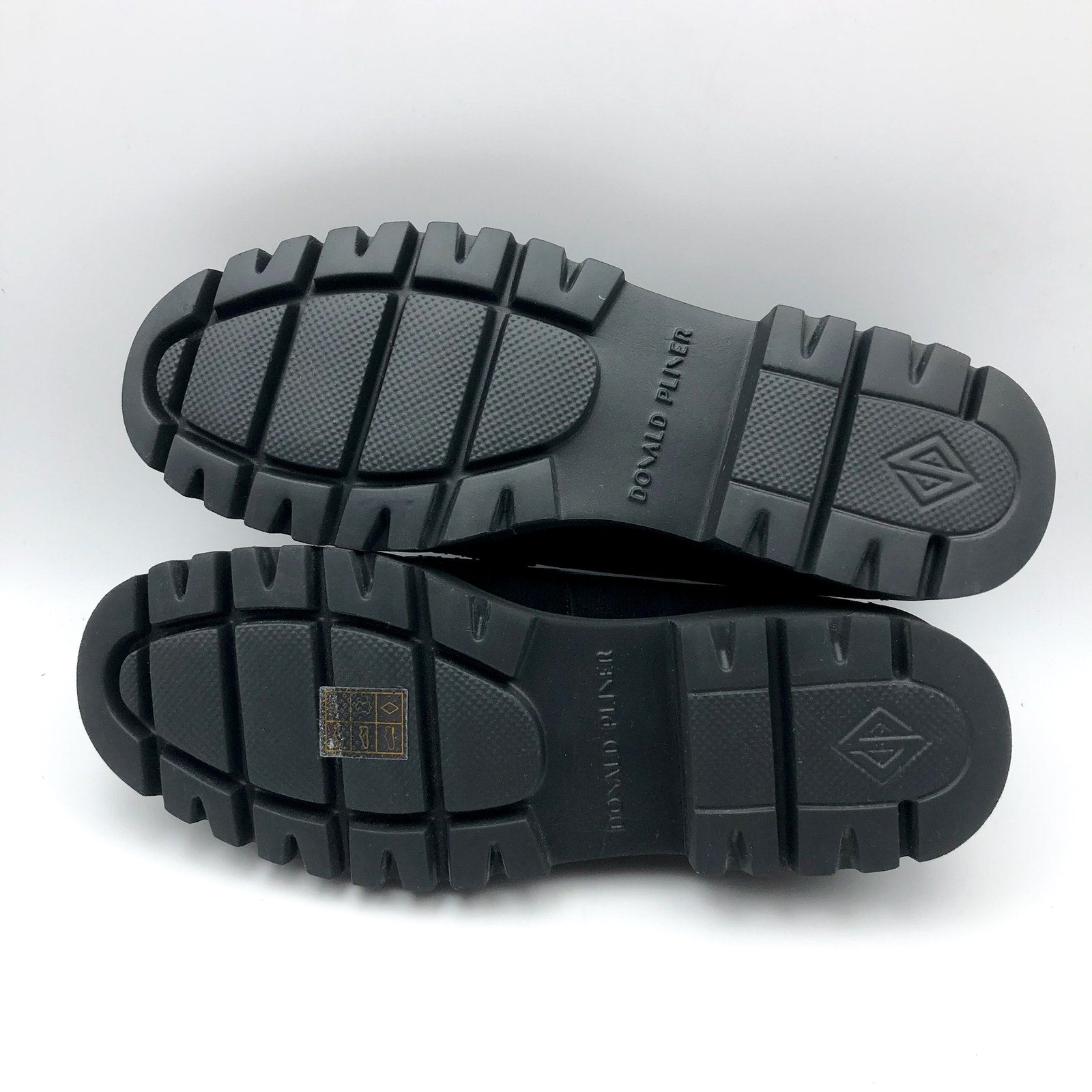 DONALD PLINER Women's Helio Loafers Size 7.5 Black Calf Suede NIB