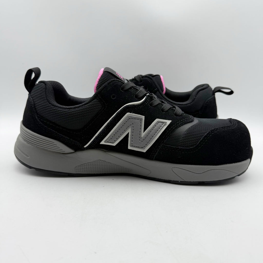 New Balance Womens Elite Lite Work Sneakers US 7 EU 38 Black Pink CT SR NIB