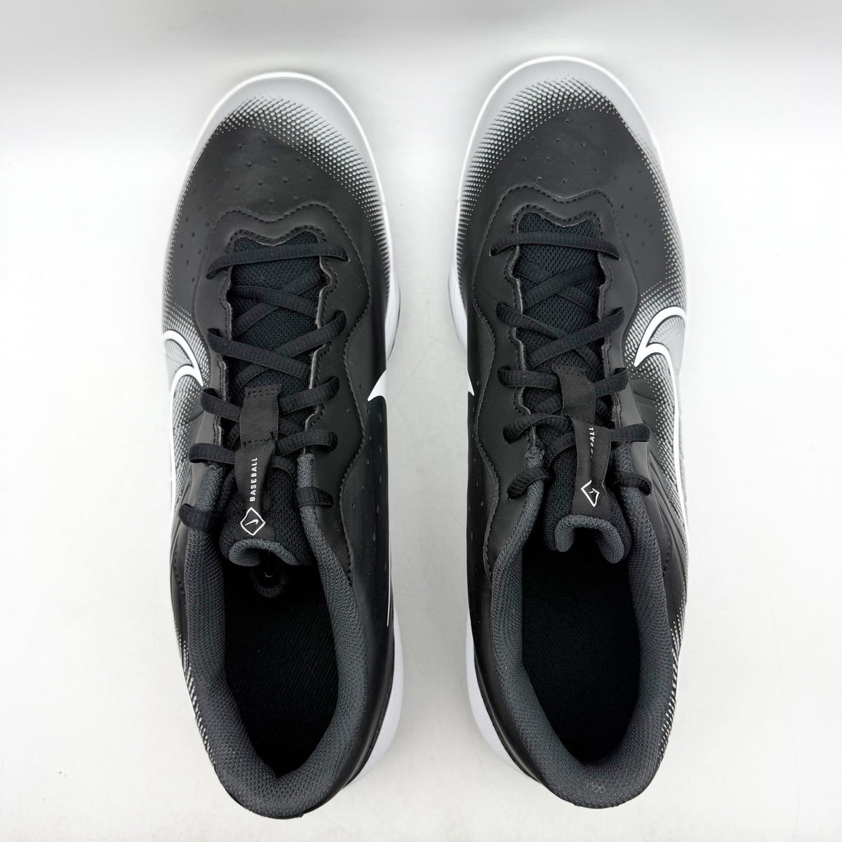 Nike Mens Alpha Huarache Varsity 4 Low Baseball Cleats US 12 Black Grey NWOB