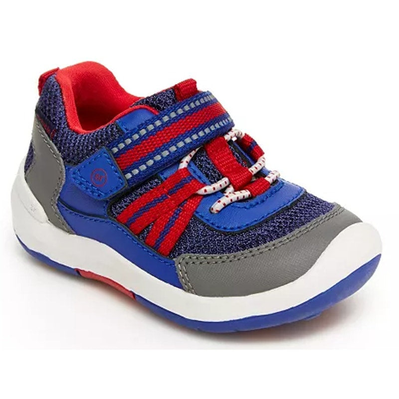 Stride Rite Kids Jasper Sneakers US 5 M EU 21 Blue Red Athletic NIB