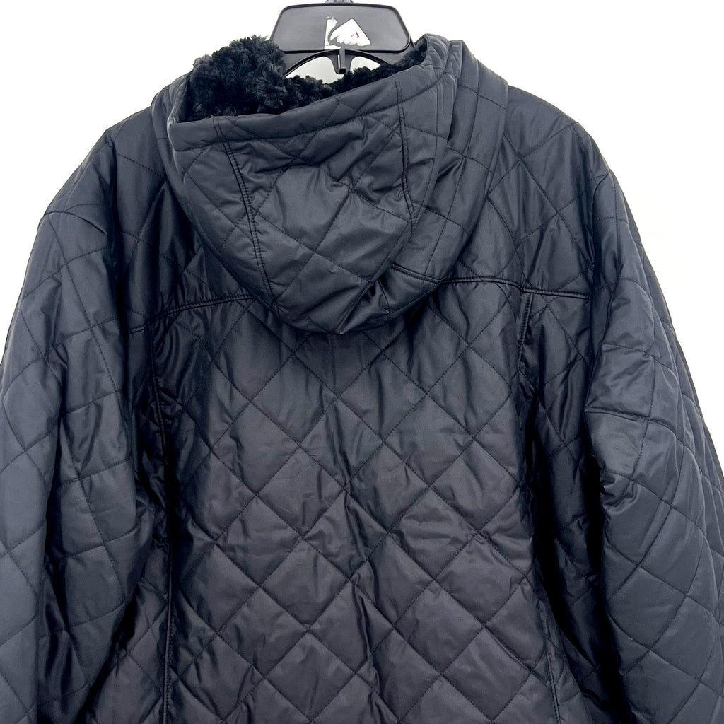 COLUMBIA Women's Copper Crest II Hooded Jacket 2X Black Omni Shield NWT