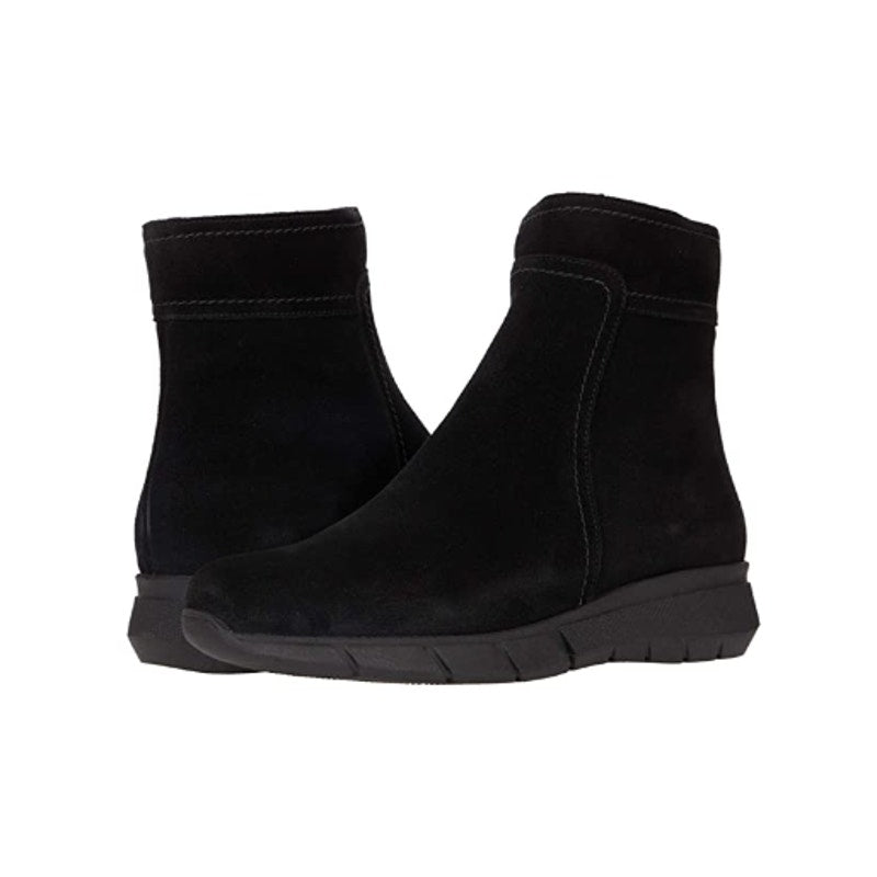 La Canadienne Womens Nadia Ankle Bootie US 10 M Black Suede Waterproof NWOB