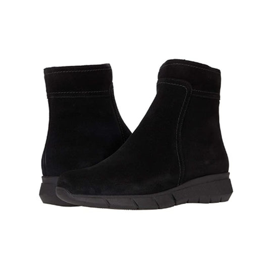 La Canadienne Womens Nadia Ankle Bootie US 10 M Black Suede Waterproof NWOB