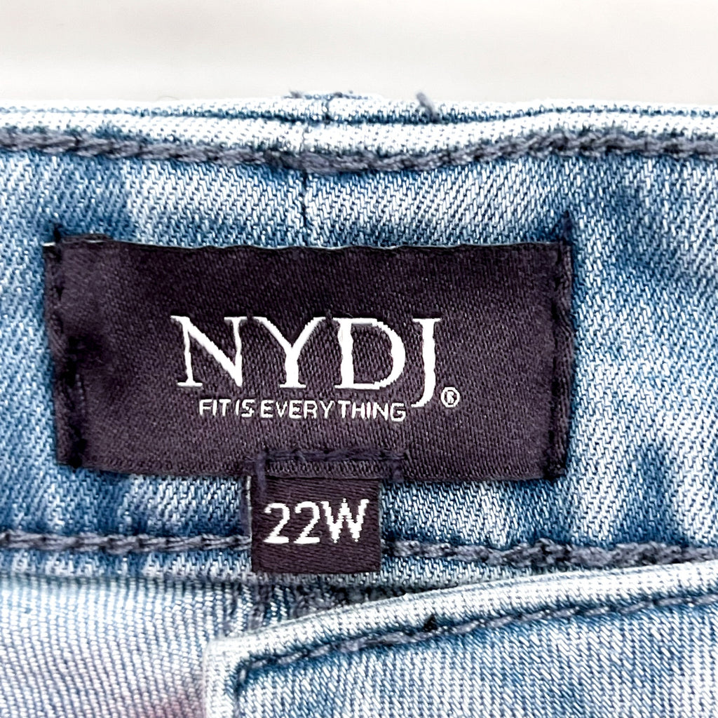 NYDJ Womens Margot Girlfriend Jeans Size 22W Kingston Blue NWT