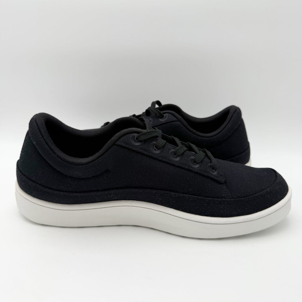 ALLBIRDS Mens Canvas Pacer Casual Sneakers Size 11 EU 43.5 Black White NIB
