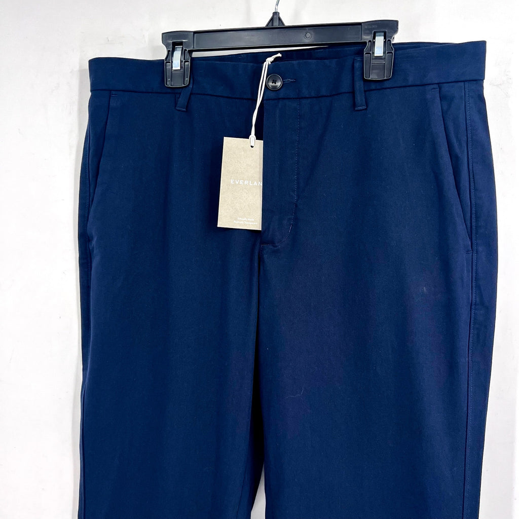 EVERLANE UNIFORM Men's The Performance Chino 32x34 Navy Blue Pants NWT