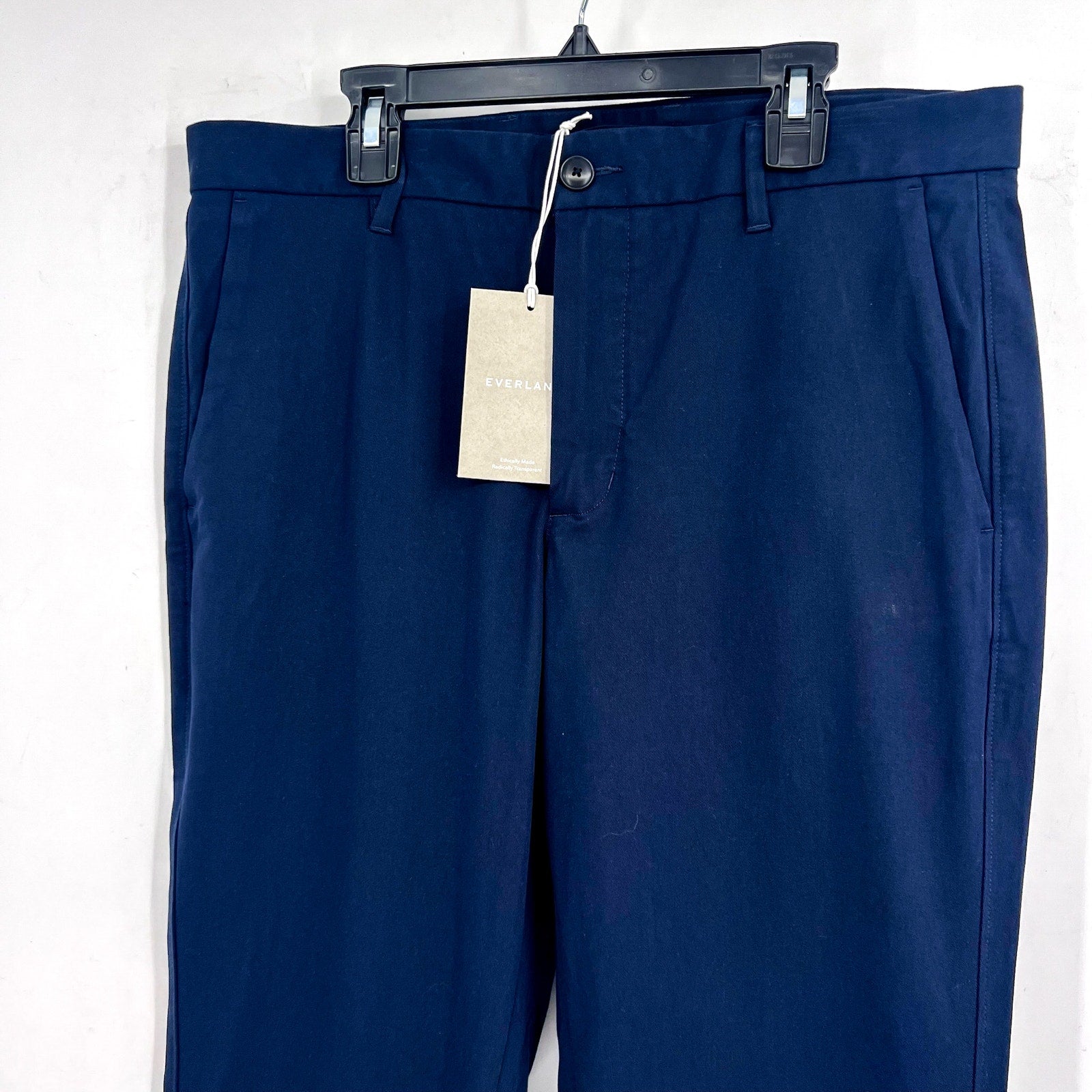 EVERLANE UNIFORM Men's The Performance Chino 32x34 Navy Blue Pants NWT