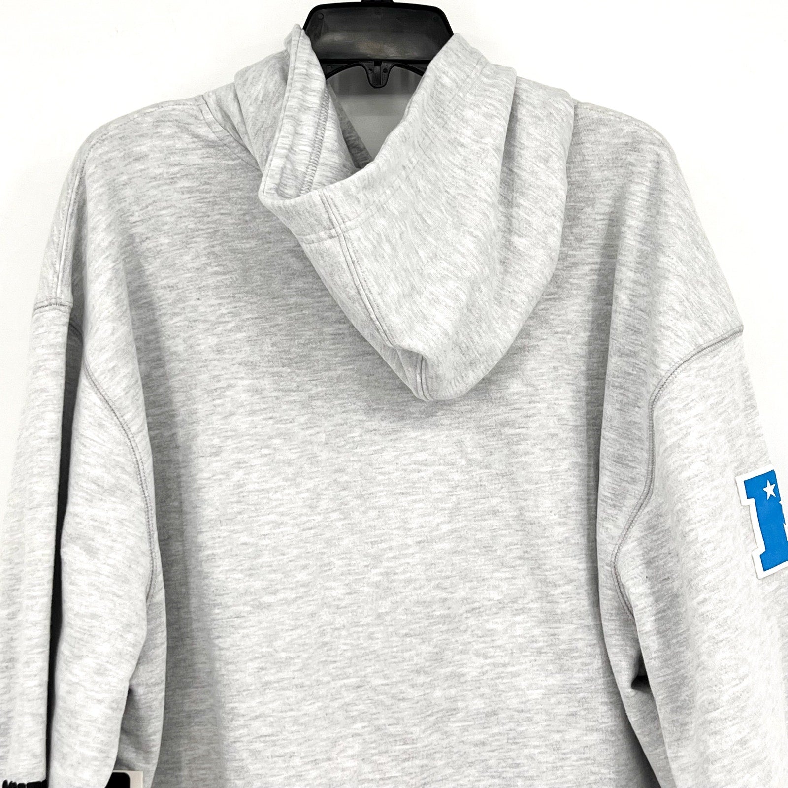 47 BRAND Womens Carolina Panthers High Hopes Hoodie Large Grey Sweatshirt NWT