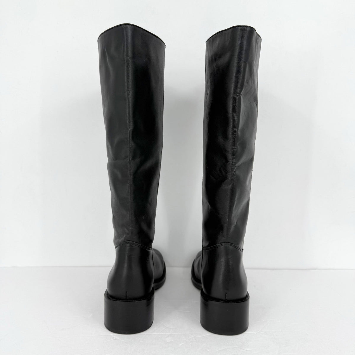 Steve Madden Womens Riggs Knee High Boots Size 10 M EU 41 Black Leather NWOB