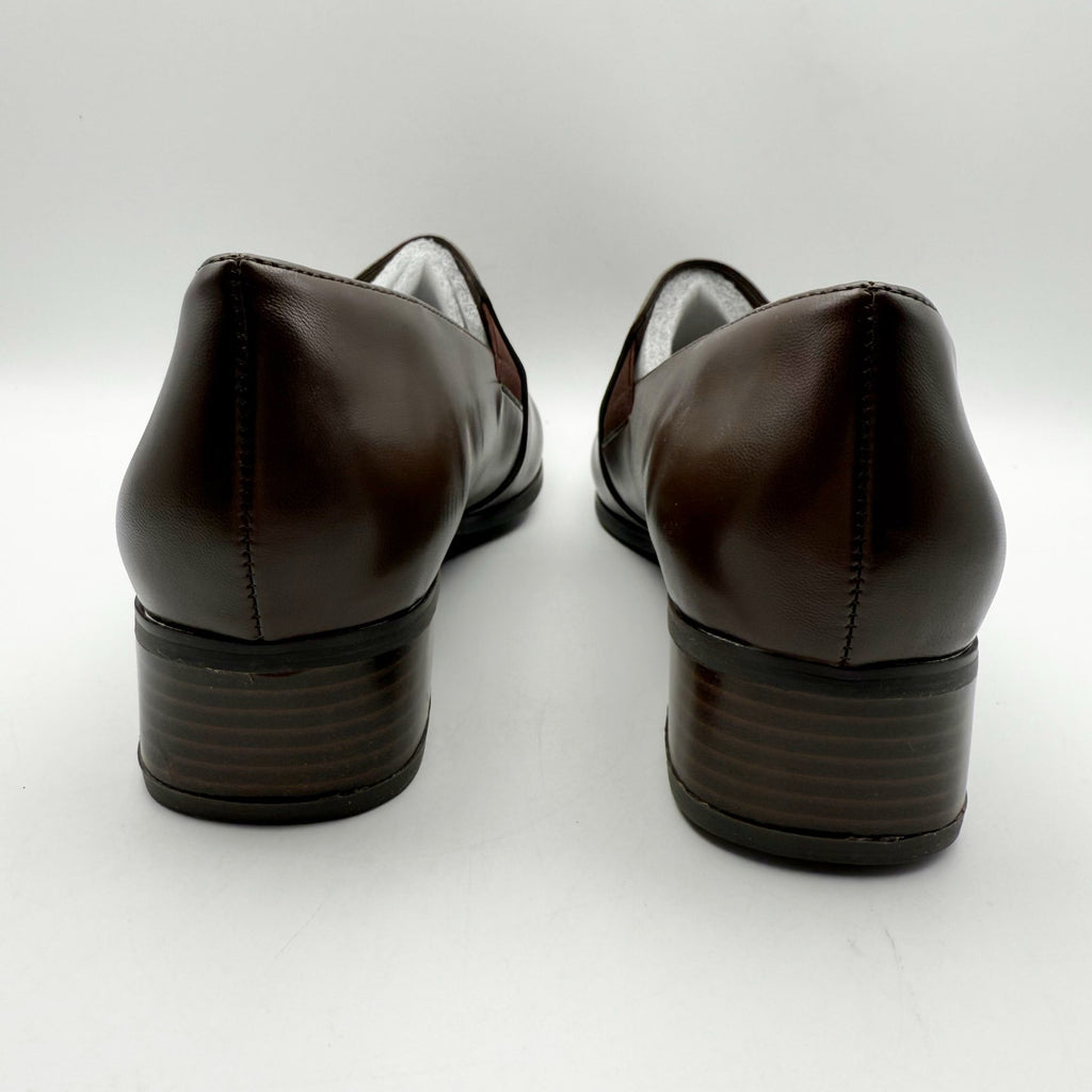 TROTTERS Womens Ash Slip-On Loafers US 11.5 NARROW EU 42.5 Brown NIB