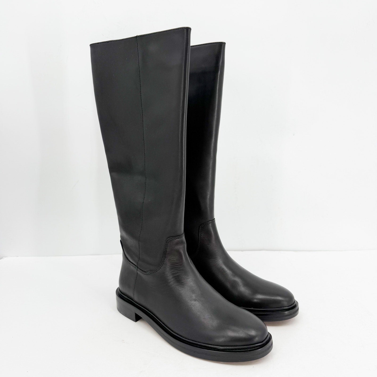 Madewell Womens The Drumgold Mid Calf Boot US 9 M Black Leather NIB