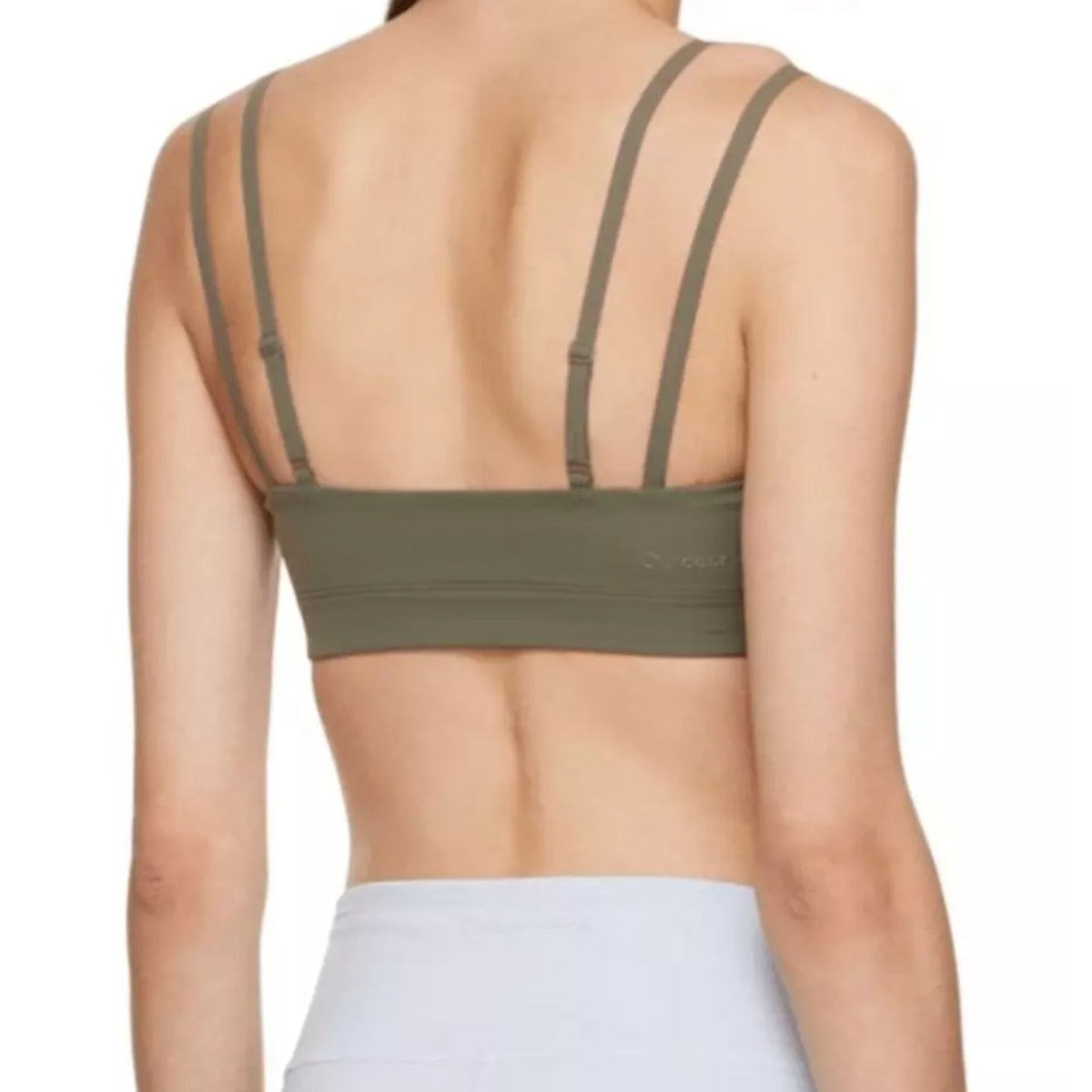 OUTDOOR VOICES SuperForm Zoom Sports Bra XS Green Tea Tree Double Strap NWT
