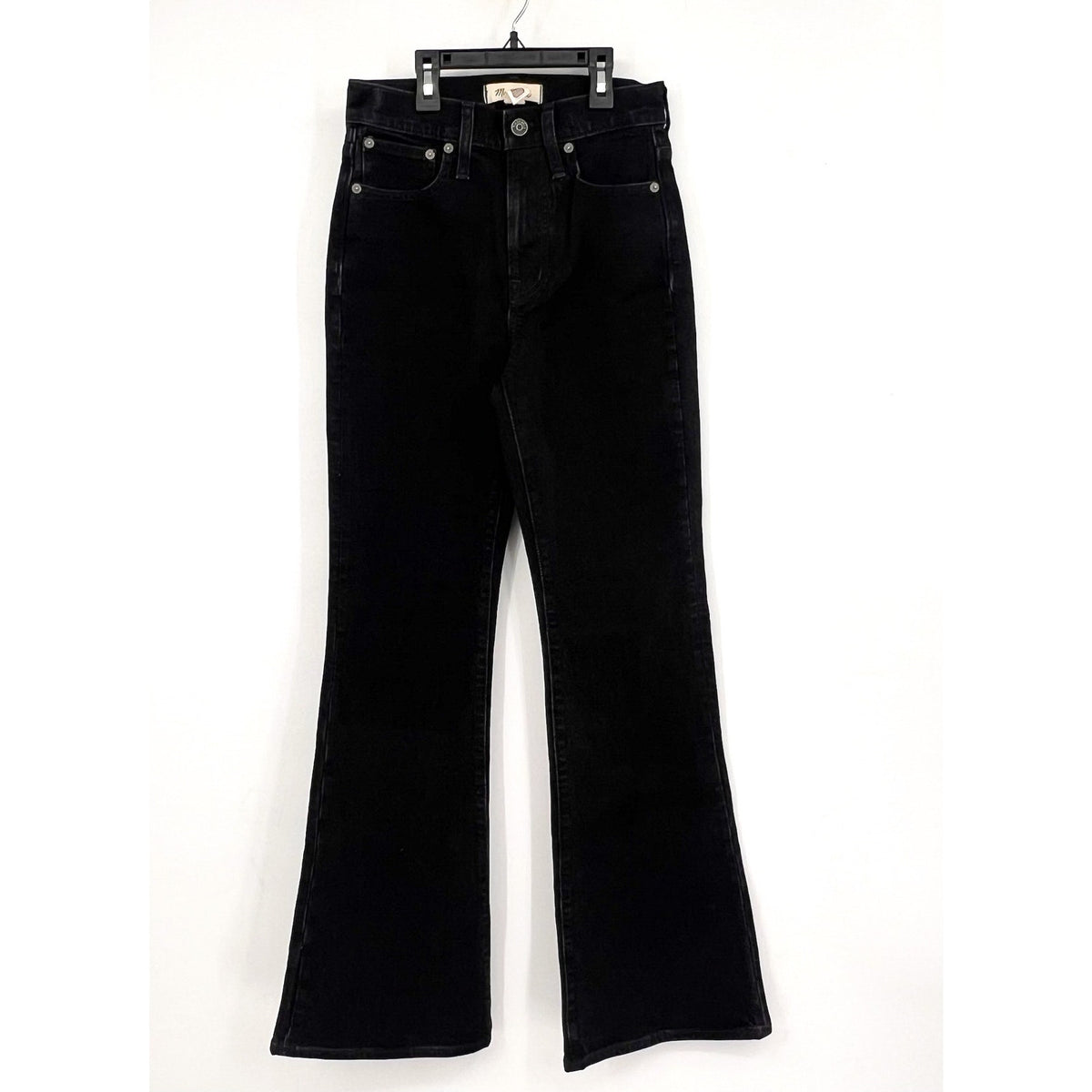 MADEWELL Womens The Perfect Vintage Flare Jean Size 23 US 000 Black NF379 NWOT
