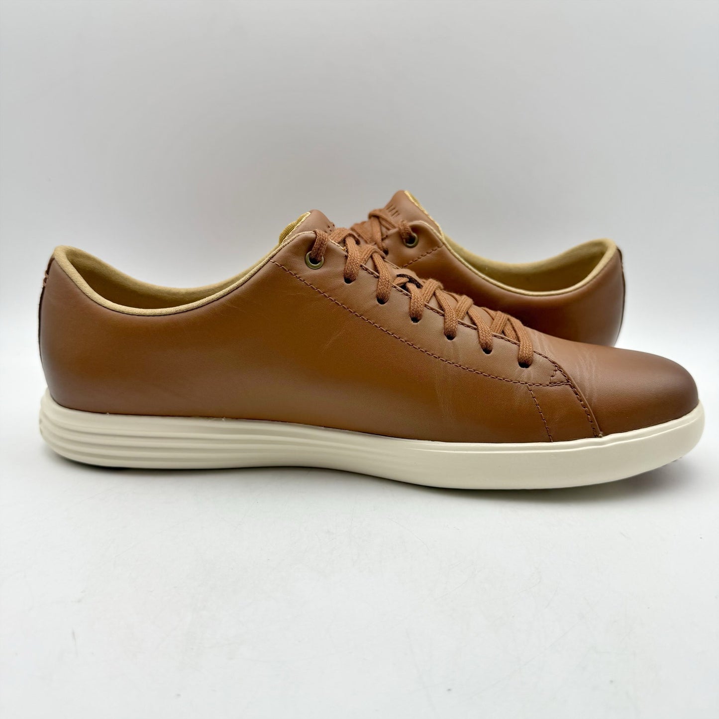 Cole Haan Mens Grand Plus Crosscourt ll Sneakers US 10 M Tan Brown Leather NIB