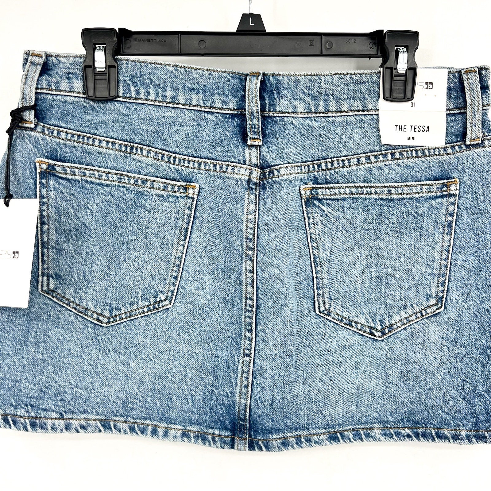 JOE'S JEAN Women's The Tessa Denim Mini Skirt Size 31 US 12 Blue Showdown NWT