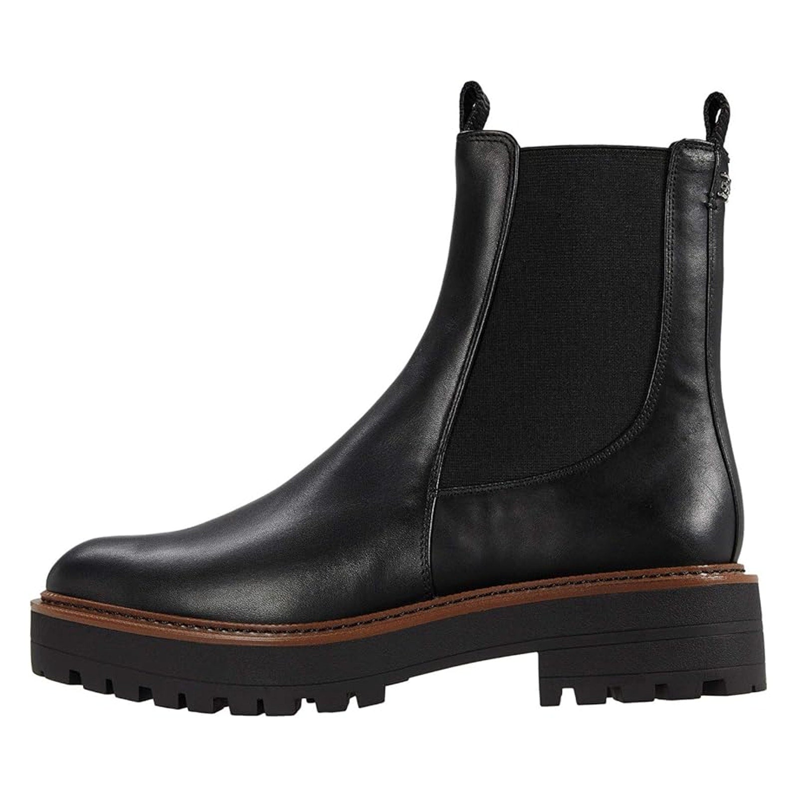 Sam Edelman Women Laguna Ankle Chelsea Boot US 7.5 Black Leather Waterproof NWOB