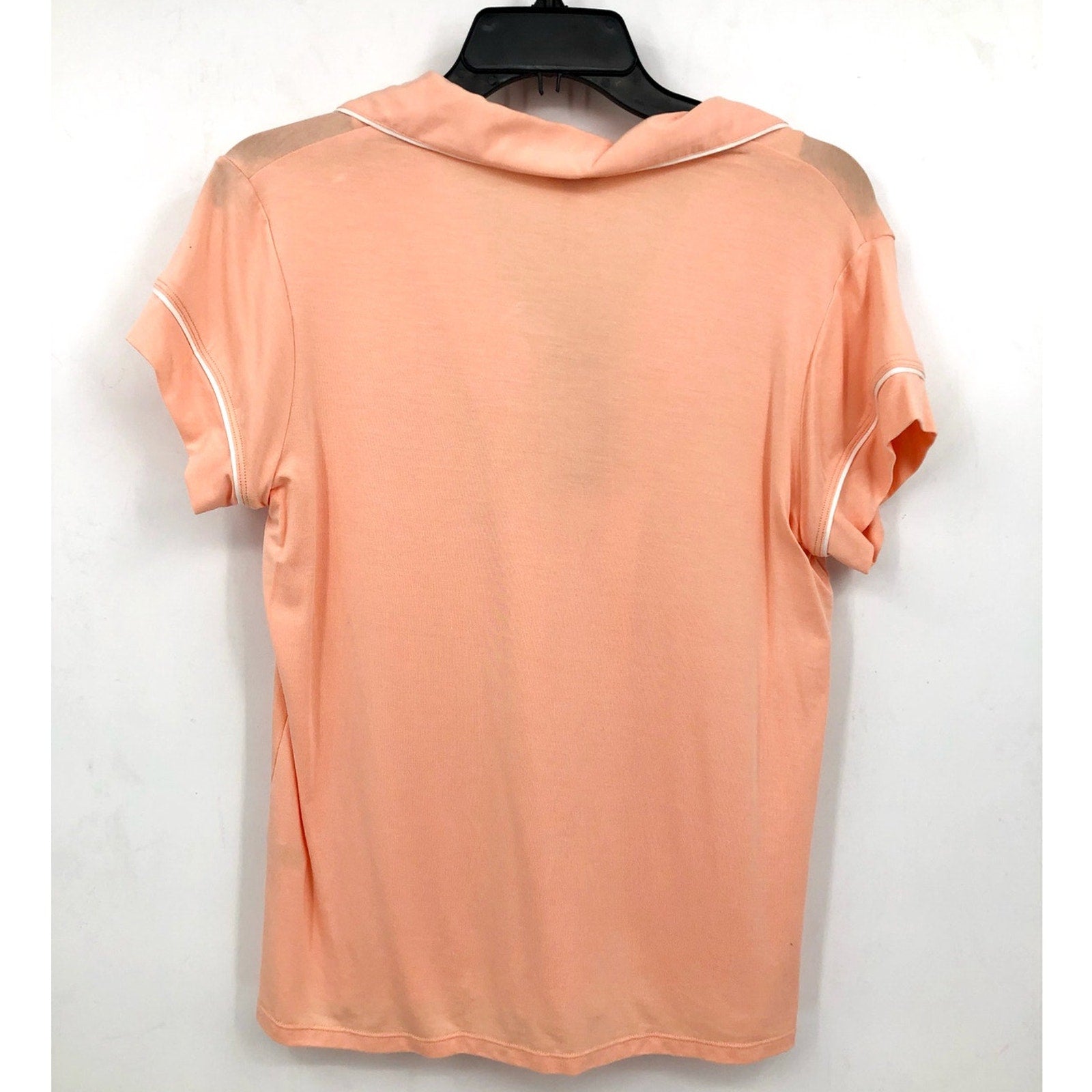 EBERJEY Gisele Shortie Short PJ Set Small Peach Parfait Ivory TENCEL Modal NWT