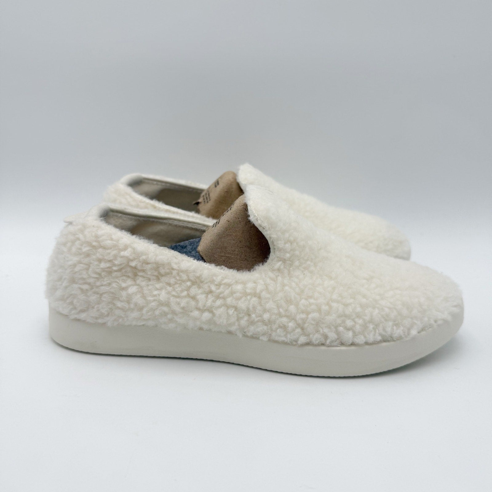 AllBirds Womens Wool Lounger Fluff Casual Sneakers US 9 White Slip On NWOB