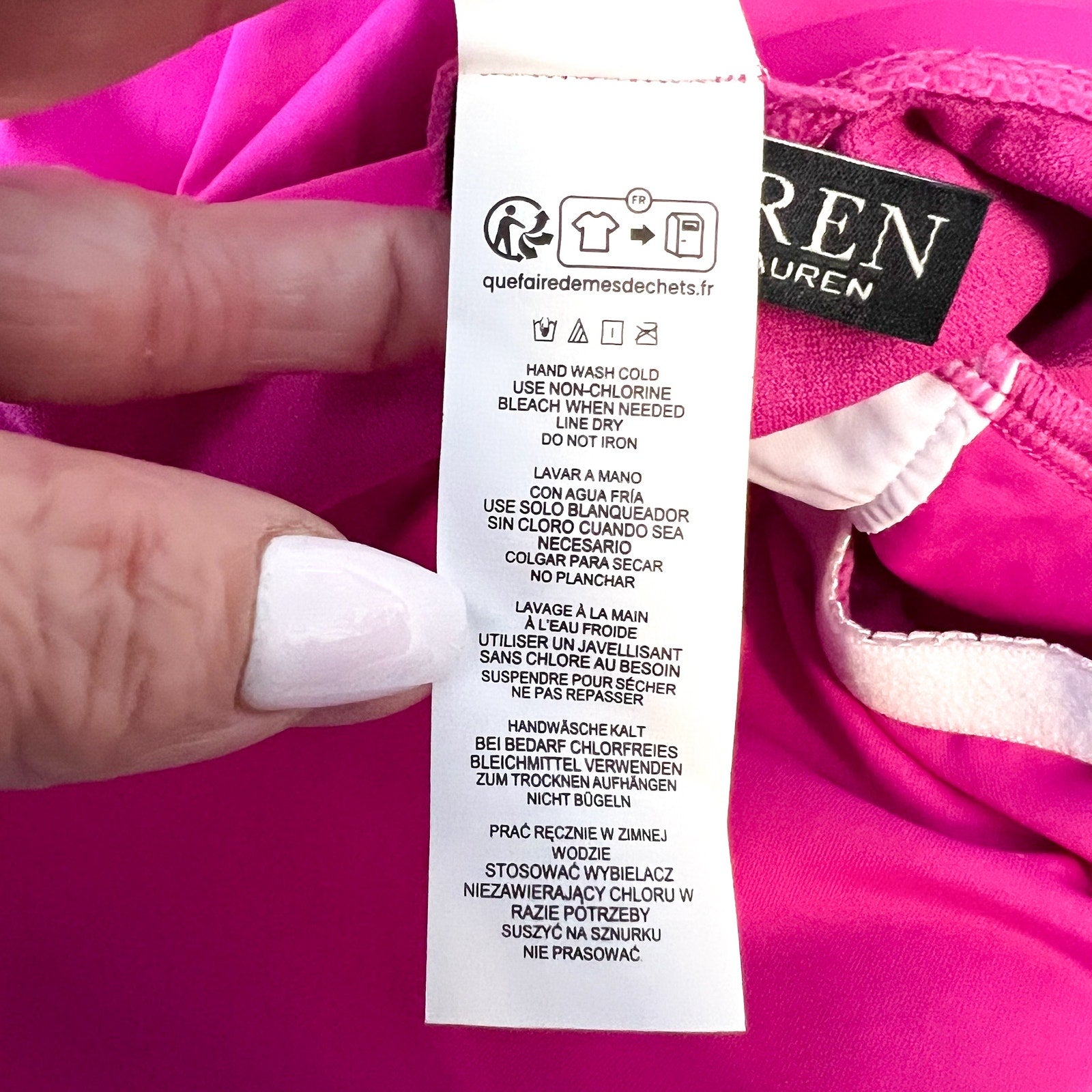 LAUREN RALPH LAUREN O-Ring One-Piece Swimsuit Size 10 Freesia Pink High-Neck NWT