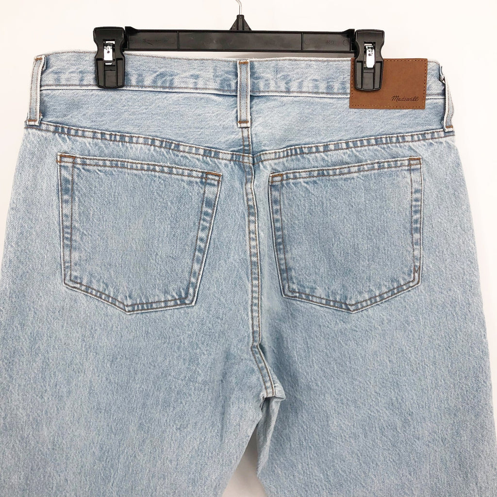 MADEWELL Men's 1991 Straight-Leg Jeans 27X28 Light Blue Halton Distressed NWT