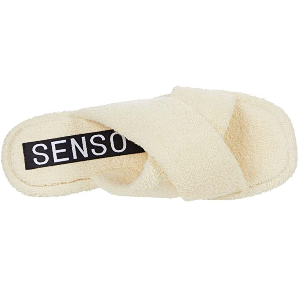 Senso Women's Inka IV Slide Sandals EU 36 US 6 Cream White Cotton NWOB