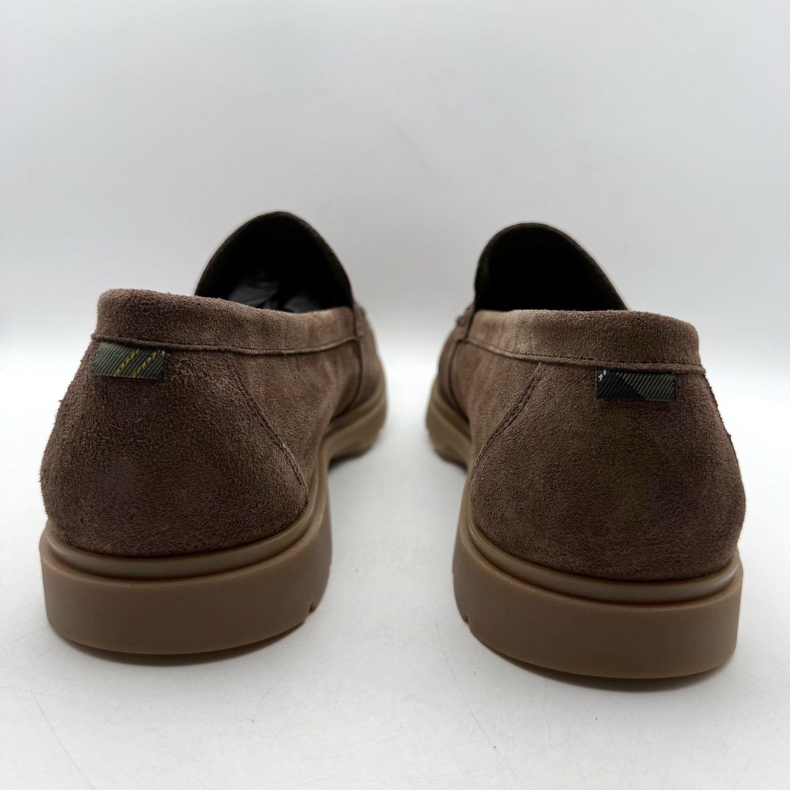 Barbour Mens Carty Loafer US 12 EU 45 Brown Suede Slip On NIB