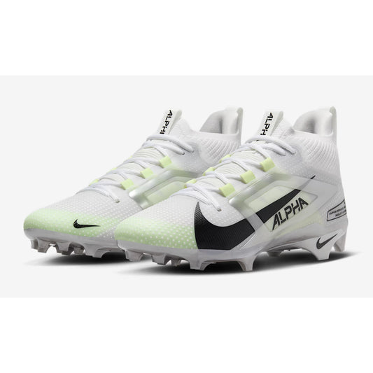 Nike Mens Alpha Menace 4 Elite Football Cleats Size 9.5 White Yellow NWOB