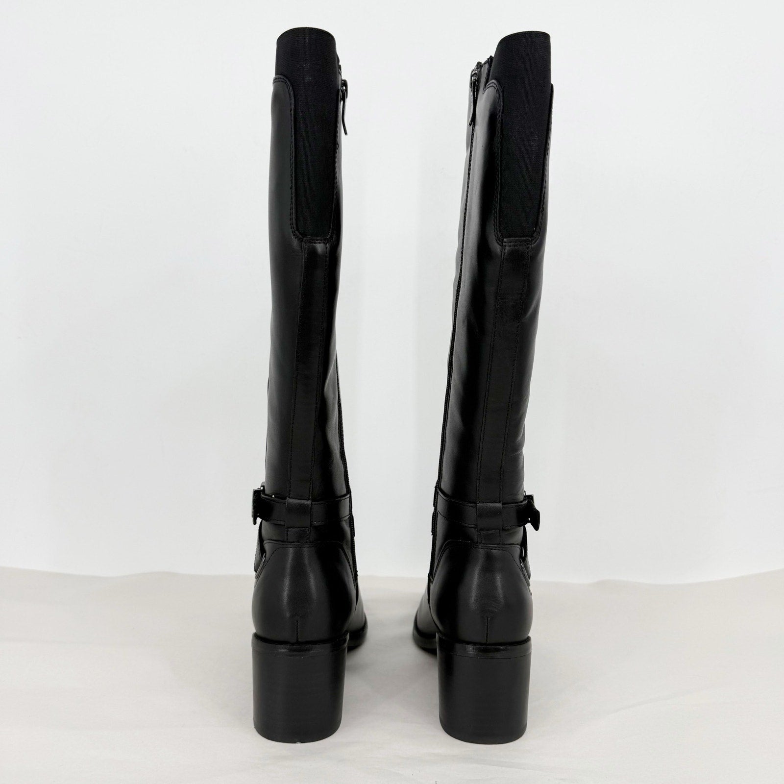 Easy Spirit Womens Noma Knee High Boots US 7 M Black Leather NIB