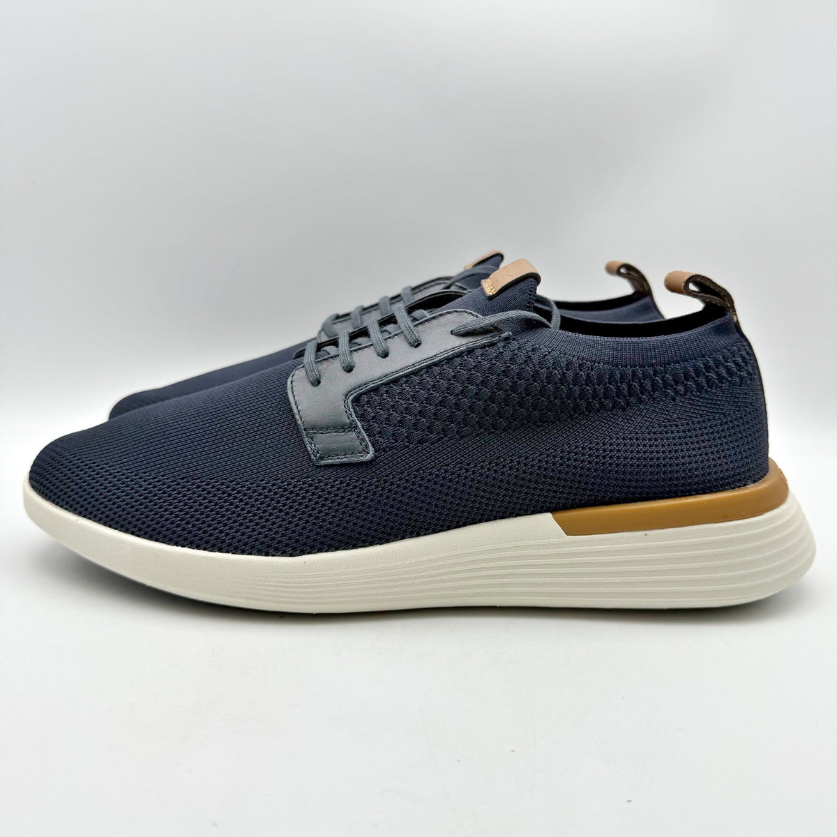 Wolf & Shepherd Swiftknit Derby Sneakers WOMENS 8 MENS 6 Navy Blue Knit NIB