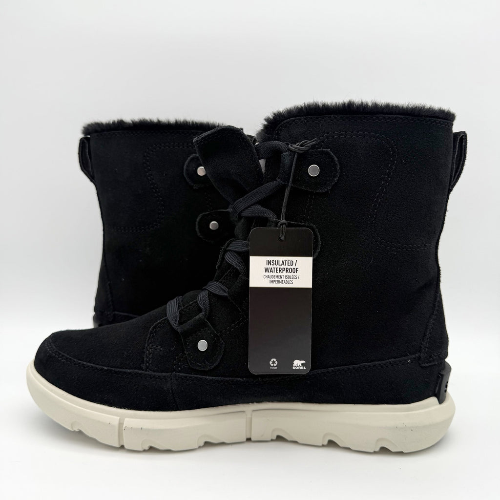 Sorel Womens Explorer Next Joan Winter Boot US 9.5 Black Leather Waterproof NIB