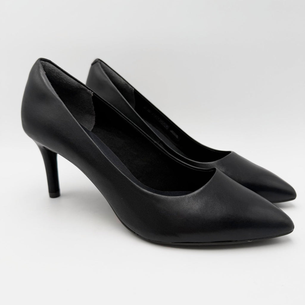 Rockport Womens Total Motion 75mm Pointy Toe Pumps Size 8.5 Black Heels NWOB