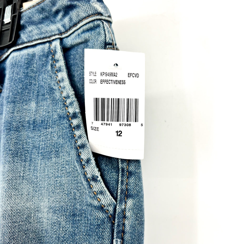 KUT FROM THE KLOTH Women's Kelsey Flare Ankle Jeans Size 12 Blue Mid Rise NWT