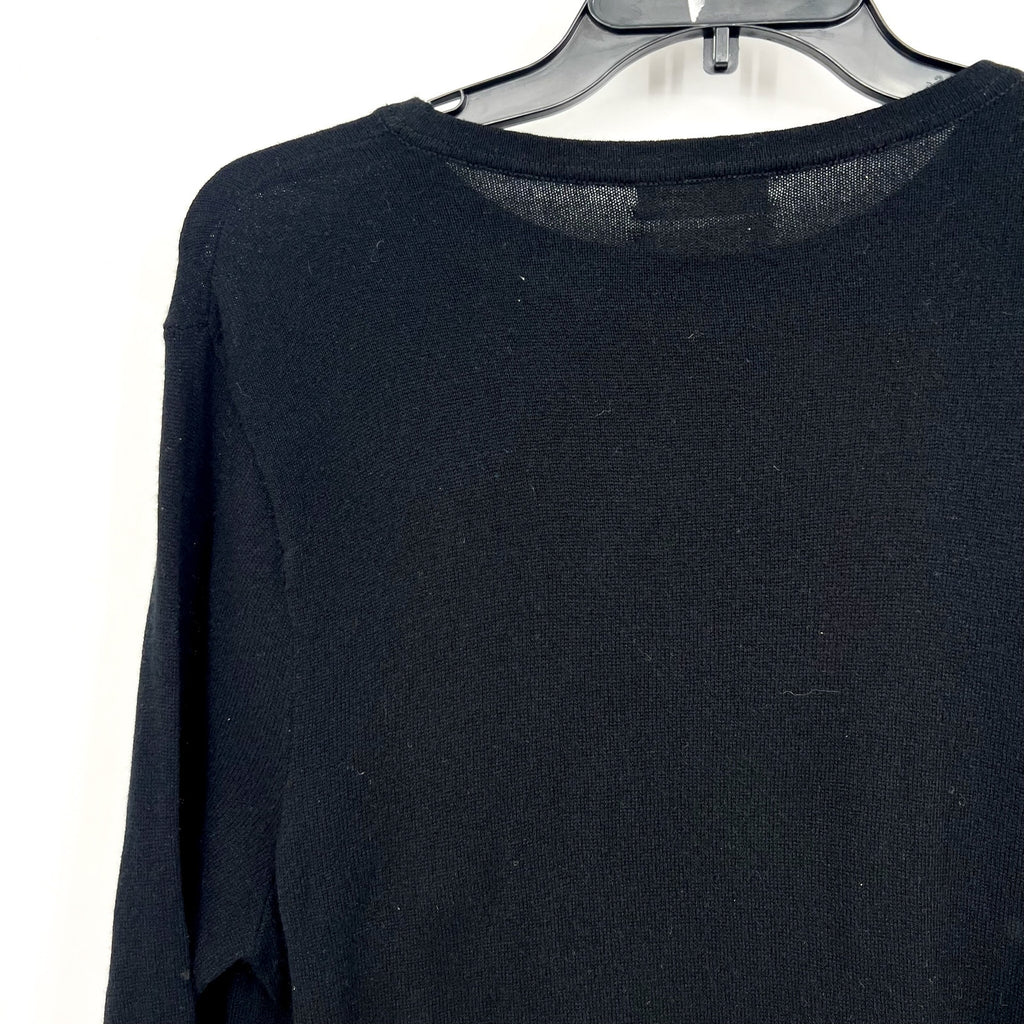 ACTIVE CASHMERE Crewneck Sweater Sweatshirt Small Black Cashmere Scottish NWT
