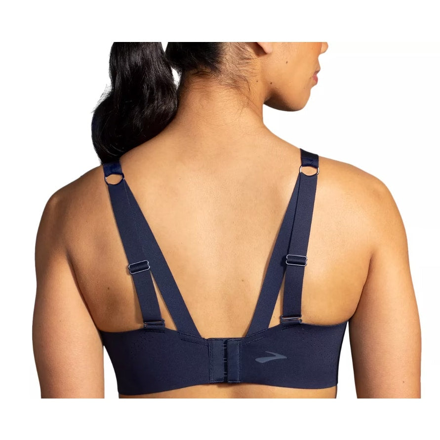 BROOKS Women's Dare Underwire Run Bra Size 38 E DD Navy Blue High Support NWT