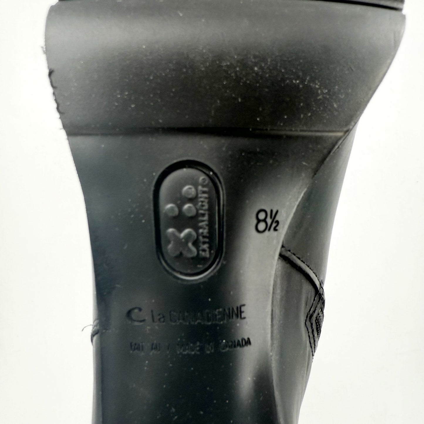 La Canadienne Womens Miles Knee High Boots US 8.5 M Black Leather NWOB