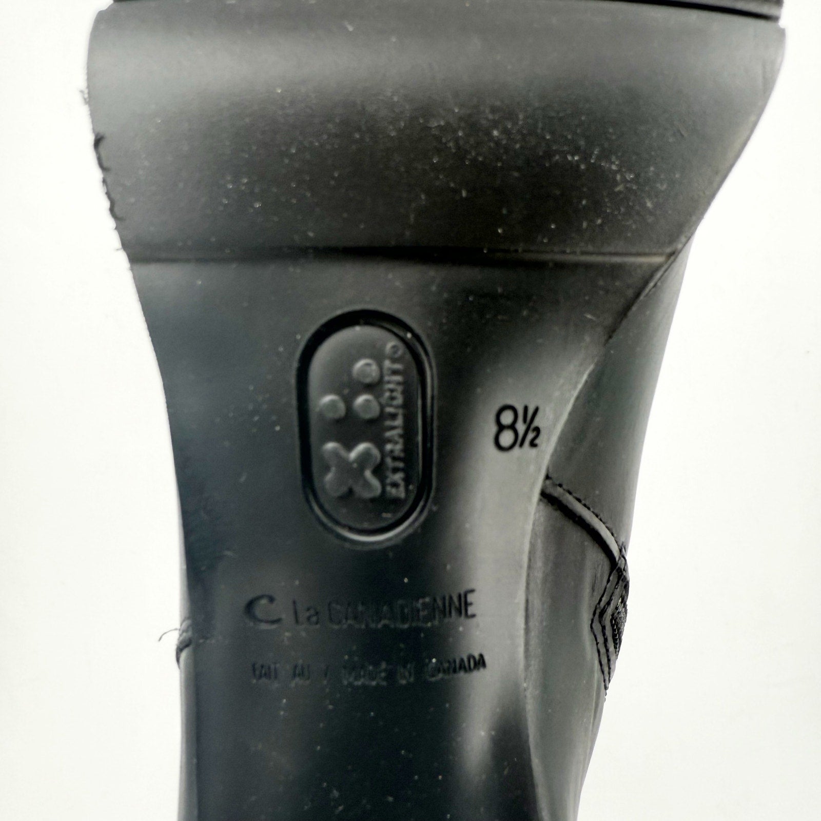 La Canadienne Womens Miles Knee High Boots US 8.5 M Black Leather NWOB