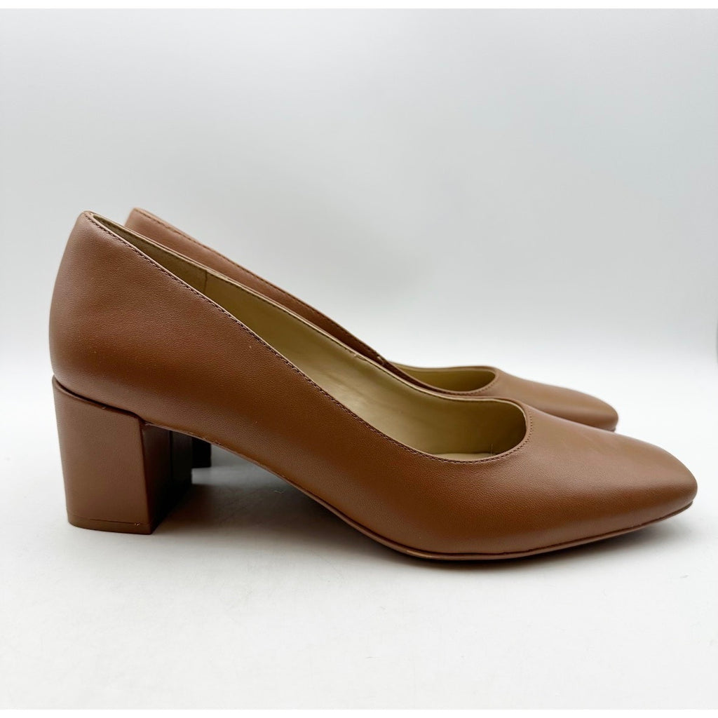 NATURALIZER Womens Karina Pumps Size 10 Wide EU 41 English Tea Tan Heels NIB