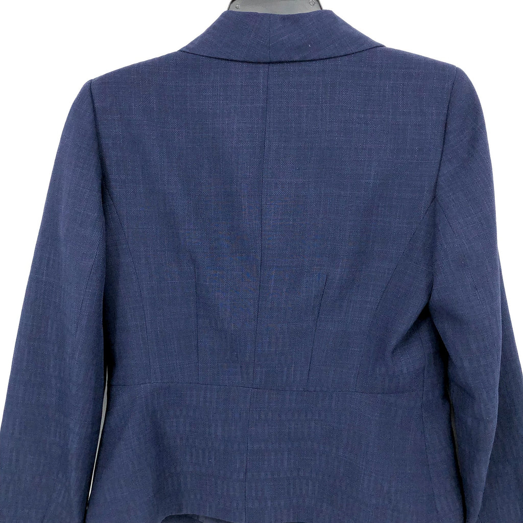 LE SUIT Women's Suit Jacket Size 6 Bright Navy Blue Single Button Blazer NWT