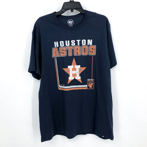 '47 BRAND Men's Houston Astros Borderline Franklin T-Shirt Small Navy Blue NWT