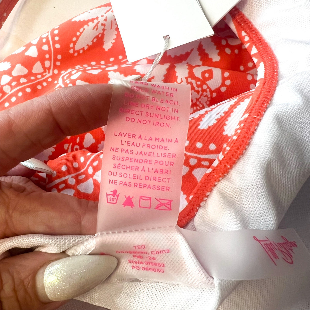 LILLY PULITZER Womens Emil One Piece Swimsuit Size 14 Orange Flamingo NWT