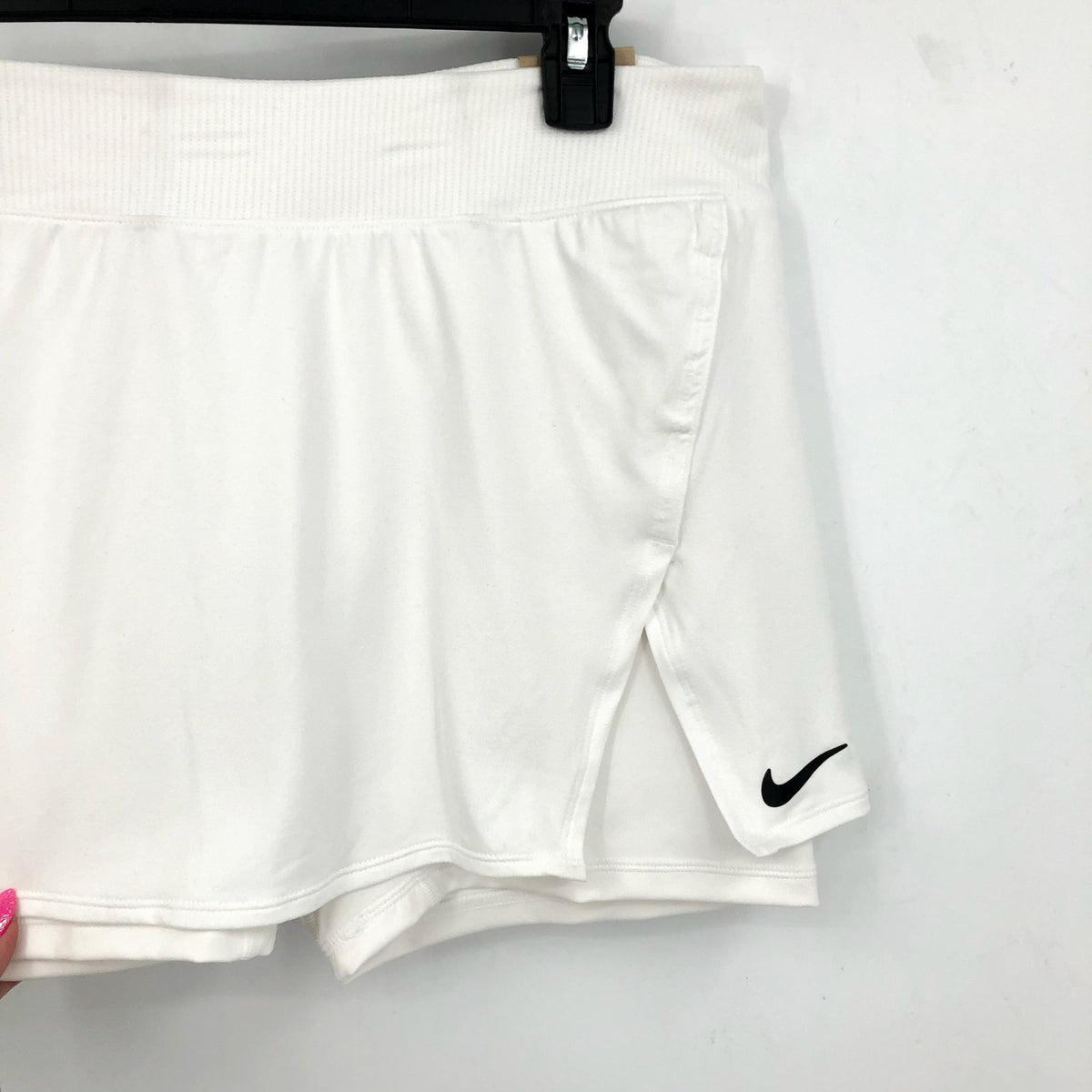 NIKE Women's Court Dri-FIT Victory Tennis Skort XL White Slim Fit NWT