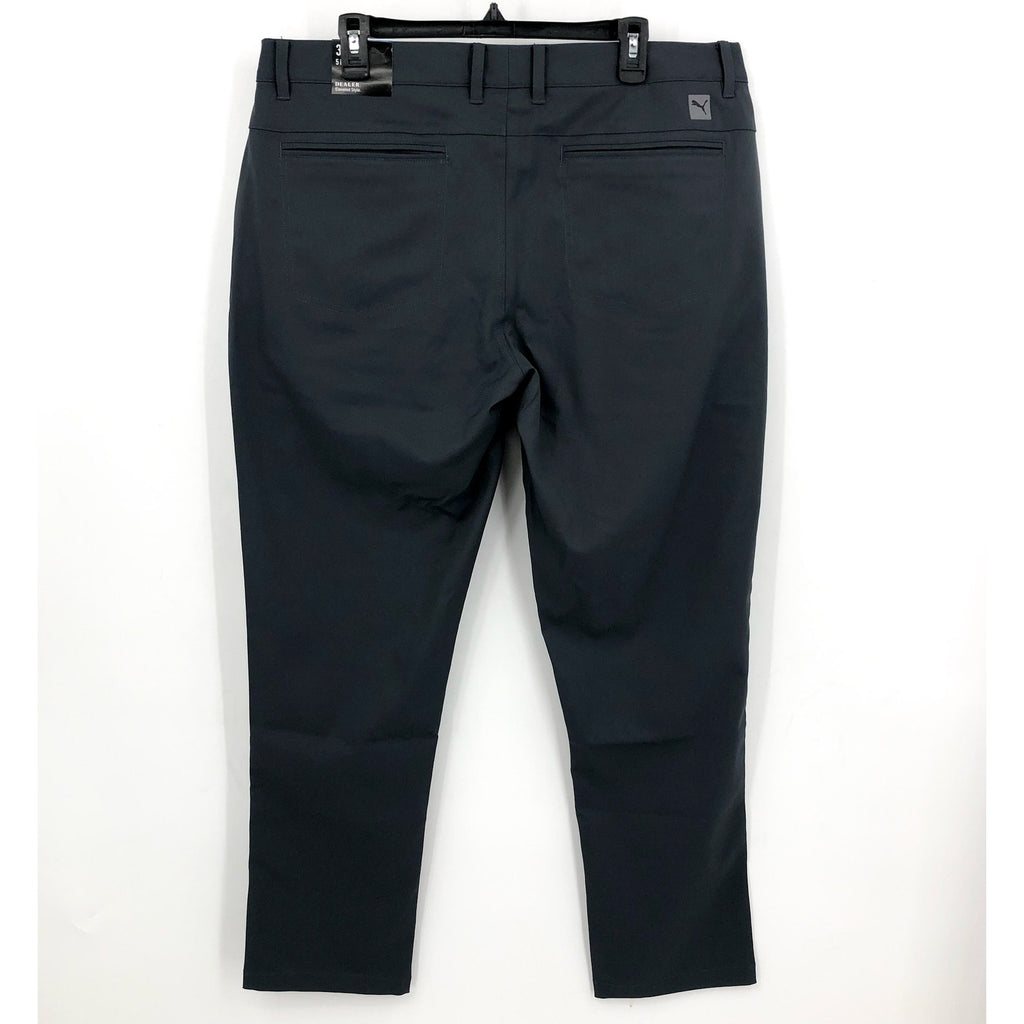 PUMA Men's Dealer 5 Pocket Golf Pants 38x32 Dark Grey Flat Front NWT