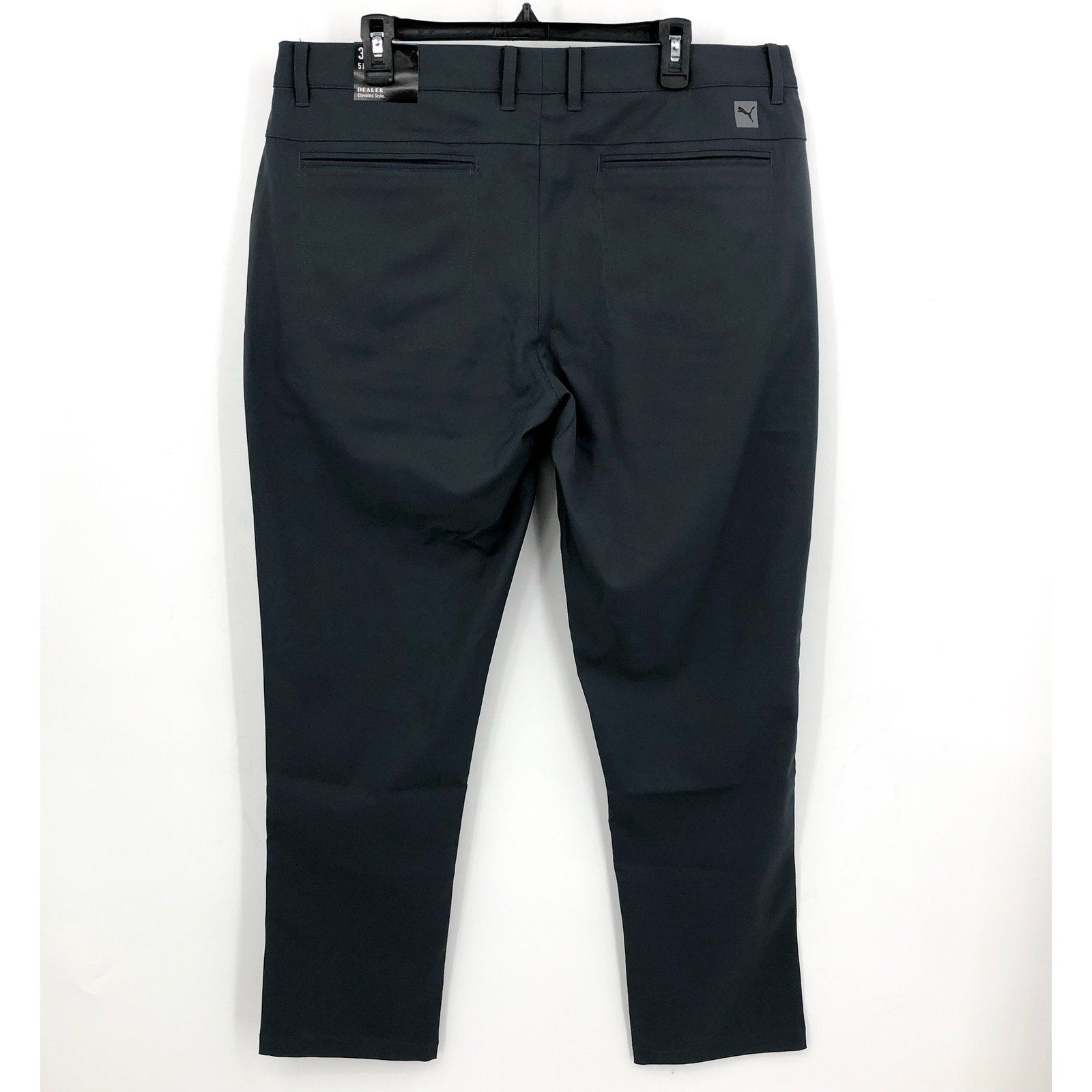 PUMA Men's Dealer 5 Pocket Golf Pants 38x32 Dark Grey Flat Front NWT