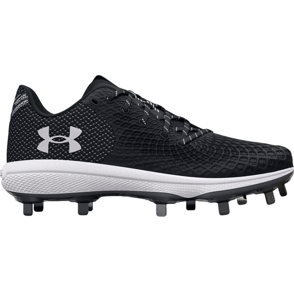 Under Armour Womens Glyde 2.0 Metal Softball Cleats US 7.5 Black Silver NWOB