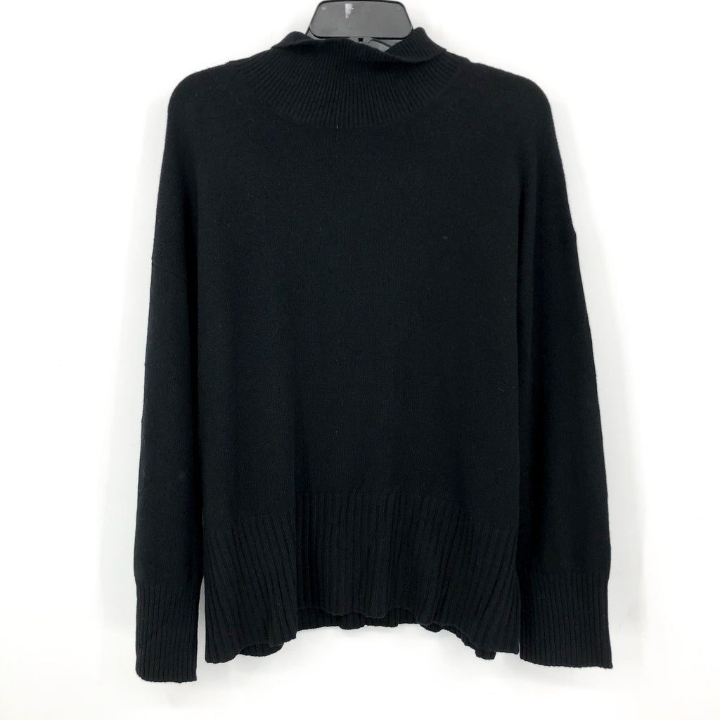 Everlane Womens The Cashmere Oversized Turtleneck Sweater Large Core Black NWT